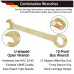 WEDO Non-Sparking Combination Wrench, Spark-free Safety Spanner,Aluminum Bronze,DIN Standard, BAM & FM Certificate,22 X 245mm