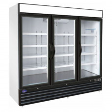 VALPRO Three Swing Glass Door Merchandiser Double Volt Freezer – 72 CU. FT.