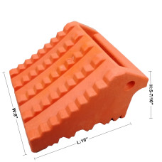 Plastic Structural Foam Wheel Chock&Tire Chock 10’’Lx8’’Wx5-7/10’’H