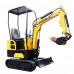 Mini Excavator 13.5 HP B&S Gas Engine Hydraulic Compact Backhoe Tracked Crawler, with Three Attachments ,Micro Excavator Garden Machinery Mini Digger
