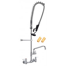 Wall  Mount Pre-Rinse Faucet With 8