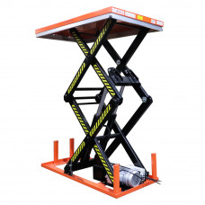 Bolton Tools Electric Hydraulic Scissor Lift Table 51 3/16" x 32 9/32" Table Size 2200lb Low-Profile With Remote Control 110V