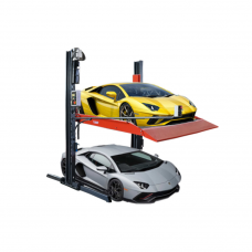 Electric 6000 lbs Capacity Two Car Stacker Two Post Parking Lift Shared Column Vehicle Lifts for Indoor and Outdoor Garage