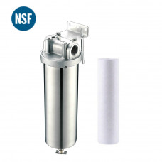 Housing Water Filter SS304 Standard 10" Cartirdge 3/4" npt With PP