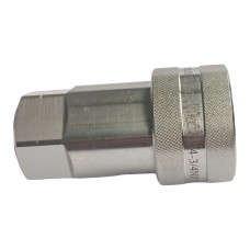 ISO A Hydraulic Quick Coupling Stainless Steel AISI316 Socket 3/4" NPT 2320 PSI