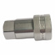 ISO A Hydraulic Quick Coupling Stainless Steel AISI316 Socket 3/4" NPT 2320 PSI