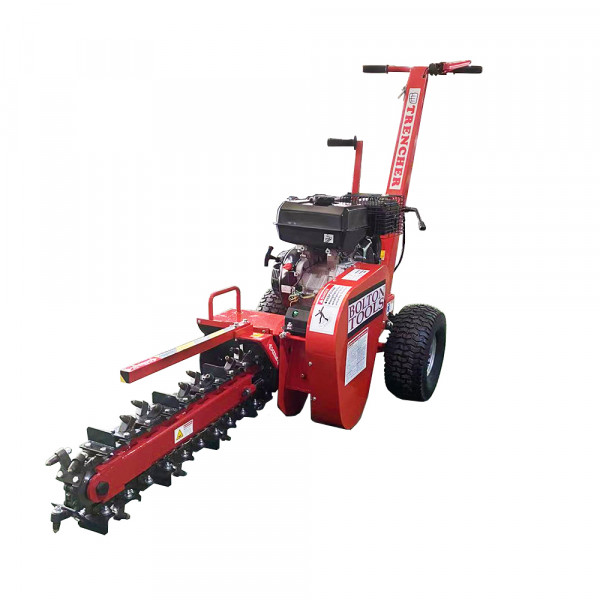 Bolton Tools 24" Depth 15HP Chain Trenchers 420cc Gas Engine Trenching Machine with EPA CARB