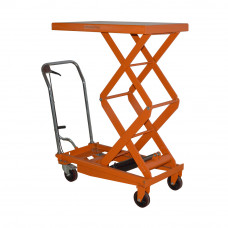 Bolton Tools Hydraulic Lift Table Cart 35 5/8" x 20 5/32" x 2.11/64" Table Size Hydraulic Double Scissor Cart Roller Top Lift Table Cart 770 lb 51 3/16" Max Height