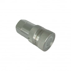 1/2" Body 7/8"UNF Hydraulic Quick Coupling Flat Face Carbon Steel Socket 3625PSI ISO 16028 HTMA Standard