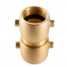 Brass 1 1/2" NH/NST to 1 1/2" NH/NST Female Fire Hydrant Adapter