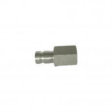 1/4" Body 1/4"NPT Hydraulic Quick Coupling Flat Face Carbon Steel Plug 6815PSI ISO 15171-1