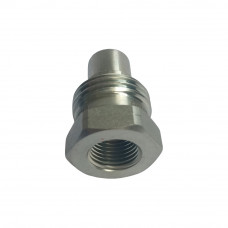 1/2"Hydraulic Quick Coupling Carbon Steel Plug High Pressure Screw Connect 10585PSI NPT Poppet Valve