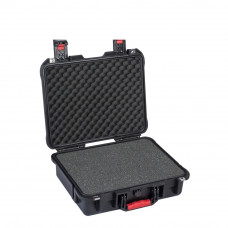 IP67 Black PP Protective Hard Carrying Case 16 x 13.5 x 5 In with Foam