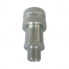 3/8"Hydraulic Quick Coupling Carbon Steel Socket High Pressure Screw Connect 10000PSI NPTF Ball Valve