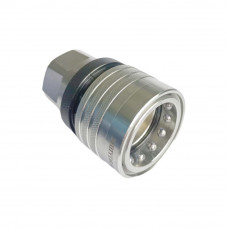 Hydraulic Quick Coupling Carbon Steel Manual Locking Ring Socket Plug With Pressure Eleminator 3625PSI 1" BSP