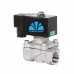 1/2" NPT Pipe Size 110VAC Stainless Steel Direct Lifting Diaphragm Solenoid Valve Normally Closed