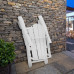 18pcs Polywood Adirondack Chair Poly Lumber Plastic Moonlight White Foldable