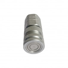 3/8" Body 3/8"NPT Hydraulic Quick Coupling Flat Face Carbon Steel Socket High Pressure ISO 16028 5075PSI