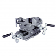 6" Cross Vise 2-Axis Travel Cross Vise Jaw Opening 4-15/16" Jaw Depth 1-9/16" Drill Press Vise Made in Taiwan