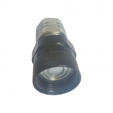 Connect Under Pressure Hydraulic Quick Coupling Flat Face Carbon Steel Socket 4350PSI 1" Body 1"NPT ISO 16028