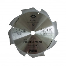 7-1/4'' Diamond Saw Blade 4 Teeth  5/8'' Arbor Tipped TCG Fiber Cement