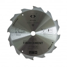 7-1/4'' PCD Saw Blade 6 Teeth 5/8'' Arbor TCG Fiber Cement