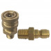 1/4" NPT Hydraulic Quick Coupling Brass Socket Plug 5075PSI Male Thread