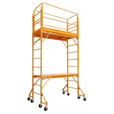 6' L X 12' H Steel Rolling Scaffold Tower with Hatch Door