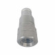 Hydraulic Quick Coupling Flat Face Carbon Steel Plug 5075PSI 3/8" Body 3/4"UNF  High Pressure ISO 16028