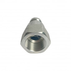 1" Body 1-1/4"NPT Hydraulic Quick Coupling Flat Face Carbon Steel Plug 2900PSI ISO 16028 HTMA Standard