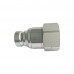 1" Body 1-1/4"NPT Hydraulic Quick Coupling Flat Face Carbon Steel Plug 2900PSI ISO 16028 HTMA Standard