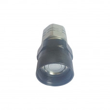 Connect Under Pressure Hydraulic Quick Coupling Flat Face Carbon Steel Socket 4350PSI 1" Body 1-1/4"NPT ISO 16028