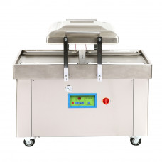 Two-Chamber Vacuum Packaging Machine with 19-3/4" Seal Bar & Gas Flush