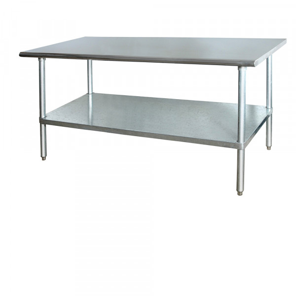 72"x24"16Ga Stainless Steel 430 Commercial Kitchen Worktable 600Lb NSF