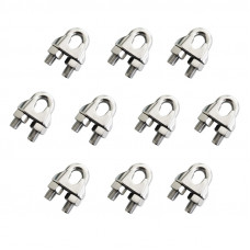10pcs Stainless Steel Wire Rope Clip For 5/16" Wire Rope