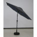 6ft Outdoor Marketing Patio Umbrella Crank and Tilt Grey