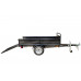 5' X 7' Single Axle Utility Trailer Kit with Drive Up Gate - Black