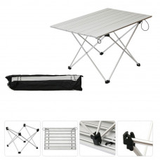 Ultralight Aluminum Folding Outdoor Camping Table 3 Size Large Silver
