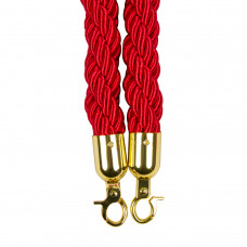 Heavy-Duty Red Twisted Ropes for Stanchion Posts Golden Hook 5‘