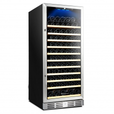 Kalamera 24” 12.3 Cu.ft 127 Bottle Built-in Single Zone Wine Cooler