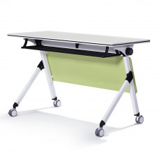 Folding Flip Top Nesting Training Table With Modesty Panel, 60 x 24"