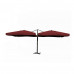 10x10ft Alu.Deluxe Double Hanging Square Umbrella  (with flap)