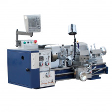 High Precision 13 X 30 IN Metal Lathe Gear-Head Lathe DRO 1.5HP / 1100W Turning Lathe Prewired 1 Phase 220V With 6" Chuck 1800 RPM