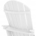 Polywood Adirondack Chair Poly Lumber Plastic Moonlight White