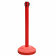 37.5"H Red Post 9.8' Red Belt Red Base Crowd Control Stanchion