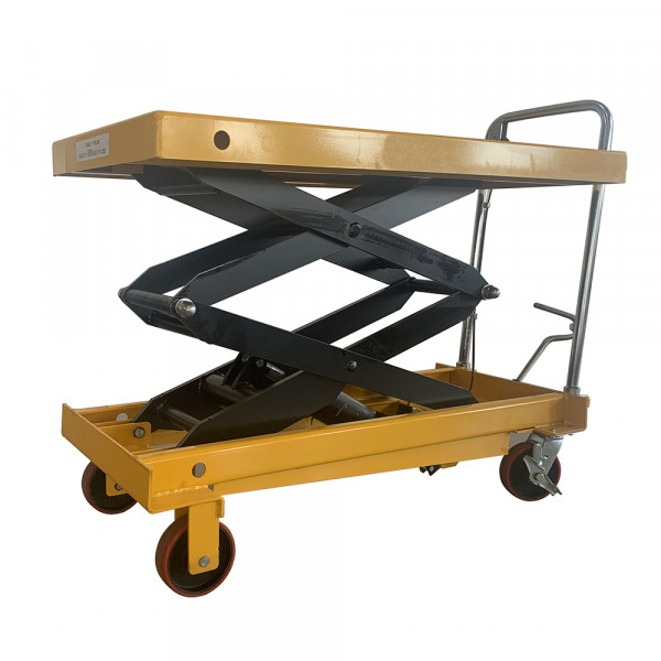 1760 lbs Hydraulic Double Scissor Lift Table Cart, 59" Lifting Height