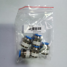 3/8'' Tube 1/2''NPT Male Straight Pneumatic Fitting 5PCS/PACKAGE