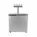 TWELVETAP- 6 Keg Capacity beer dispenser-Assembled fridge beer cooler dispenser Four Faucet machine
