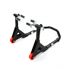 Black Motorcycle Front Stand 441lbs Capacity