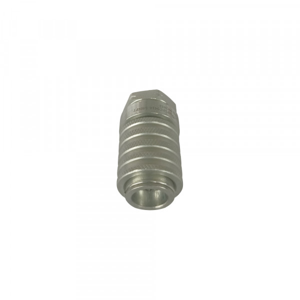 1/4" Body 1/8"NPT Hydraulic Quick Coupling Flat Face Carbon Steel Socket 6815PSI ISO 15171-1